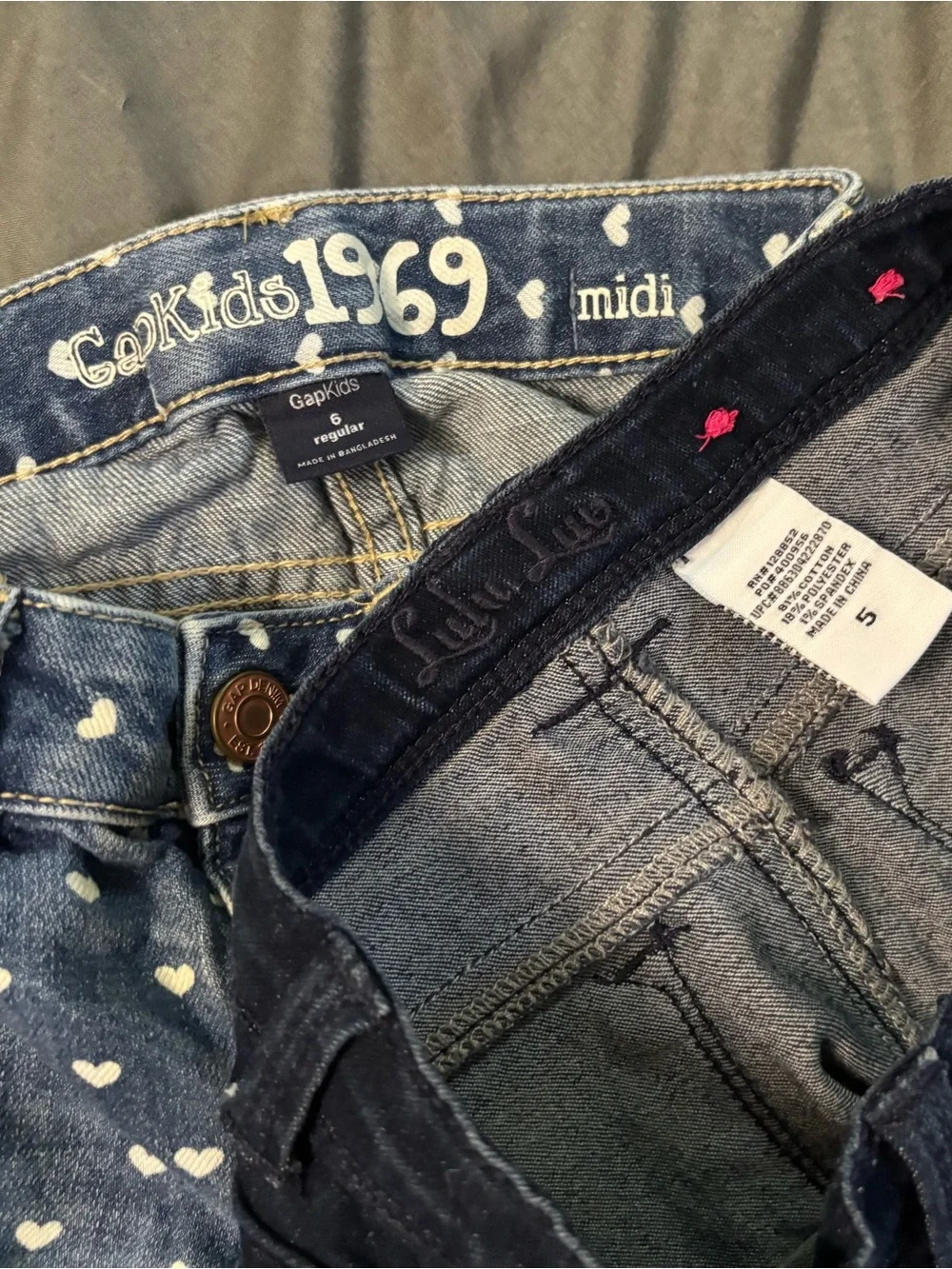 Bundle of two denim shorts